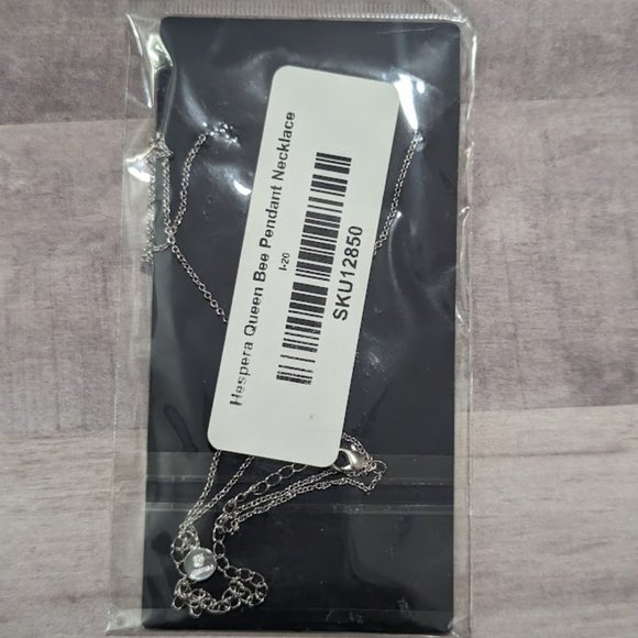 Hespera Bee Silver Necklace, NWT, Brand New, Never Opened Designer Jewelry - Picture 2 of 3